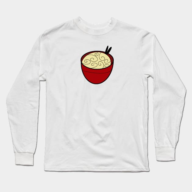 "Savor the Symphony: Japanese Noodle Extravaganza – Wear the Flavor! Long Sleeve T-Shirt by Pixelzone